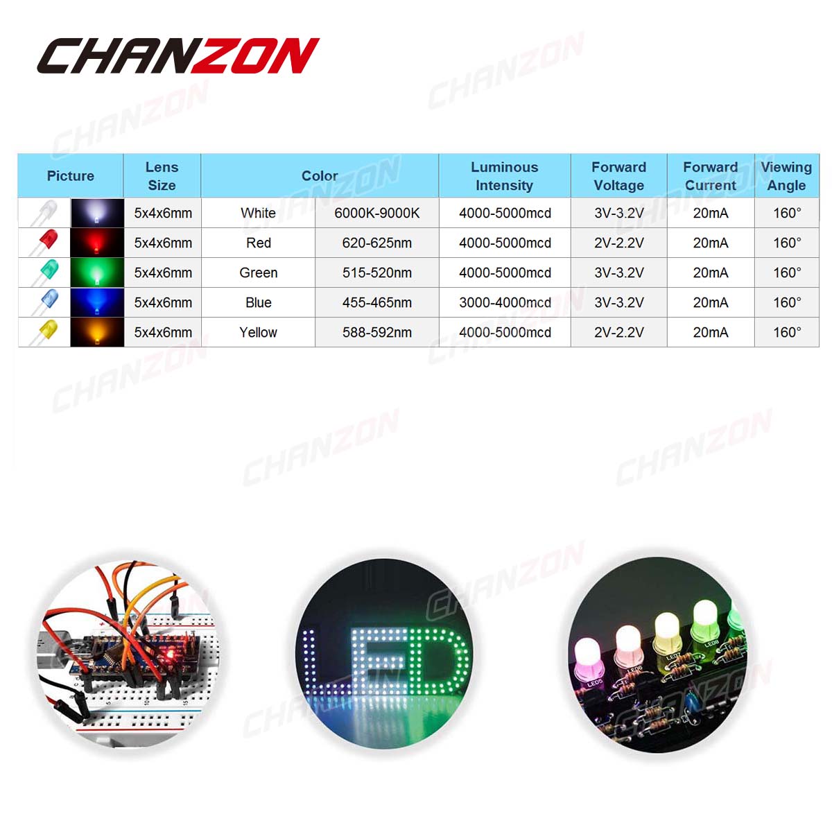 100Pcs 5mm Oval LED Diode 546  – Hobby Is Science recenzja i cena